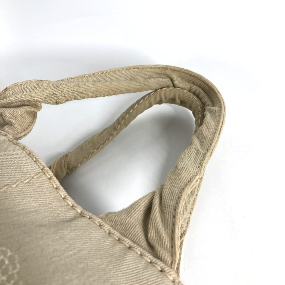 PRADA Canapa logo Bag Shoulder Bag Tote Bag Hand Bag Canvas Beige Used
