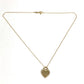 TIFFANY&Co. K18 Gold 18K Return to Heart Necklace with Diamond Accessories Jewelry Chain Necklace Necklace YG750 Gold/Gold Used