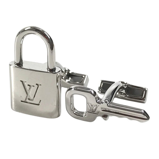 LOUIS VUITTON M64600 With Damier case Buton de Manchette Cadena Ecre Accessories cuffs AG925 Silver Used