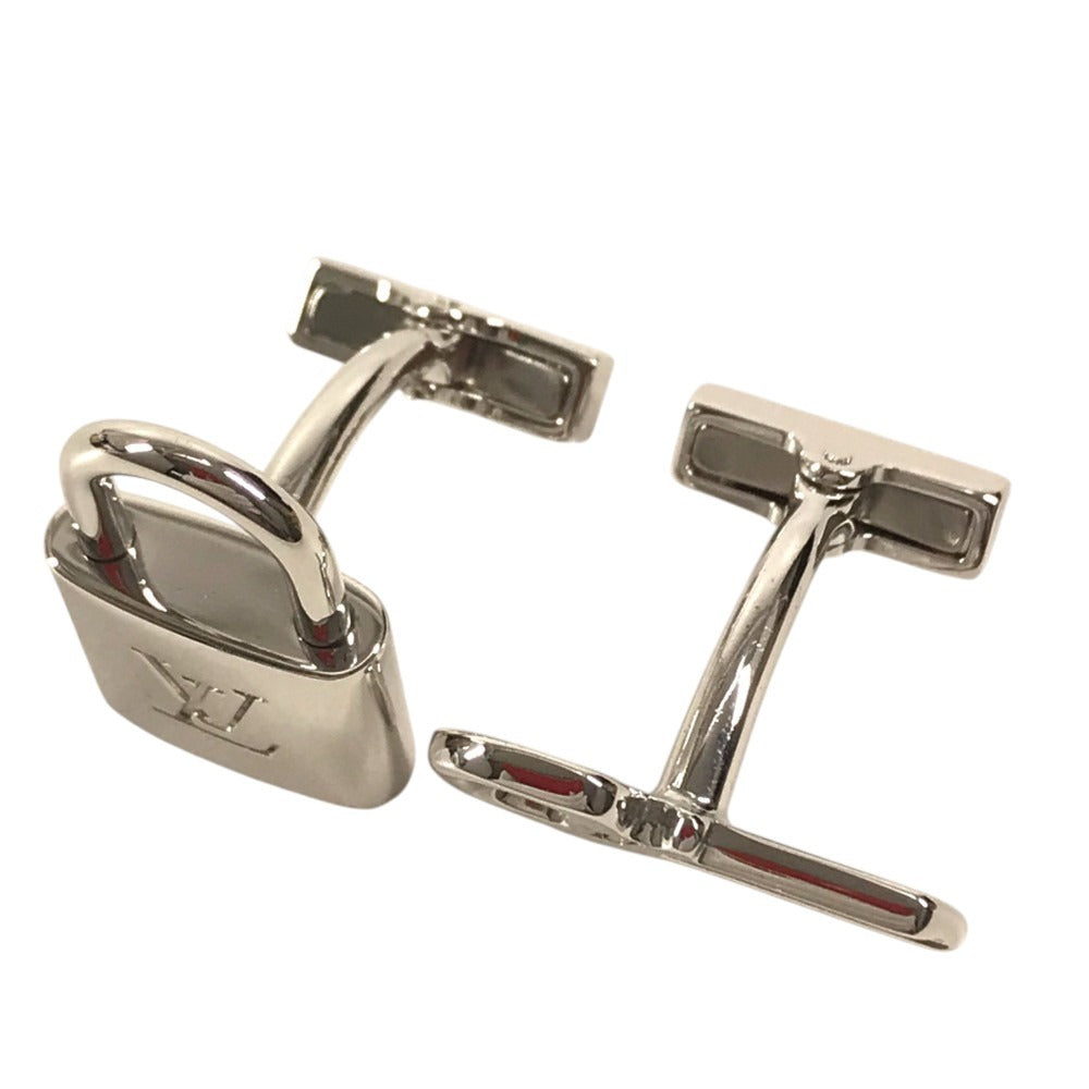 LOUIS VUITTON M64600 With Damier case Buton de Manchette Cadena Ecre Accessories cuffs AG925 Silver Used