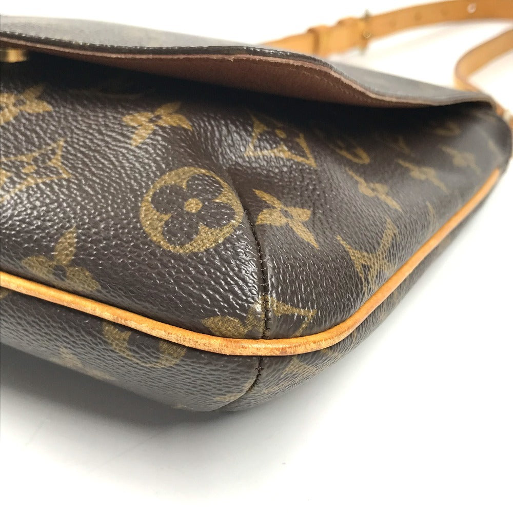 LOUIS VUITTON M51258 Monogram Mus Salsa Short Mus Salsa Shoulder bag with flap closure, Pochette Shoulder Bag MonogramCanvas Brown Used