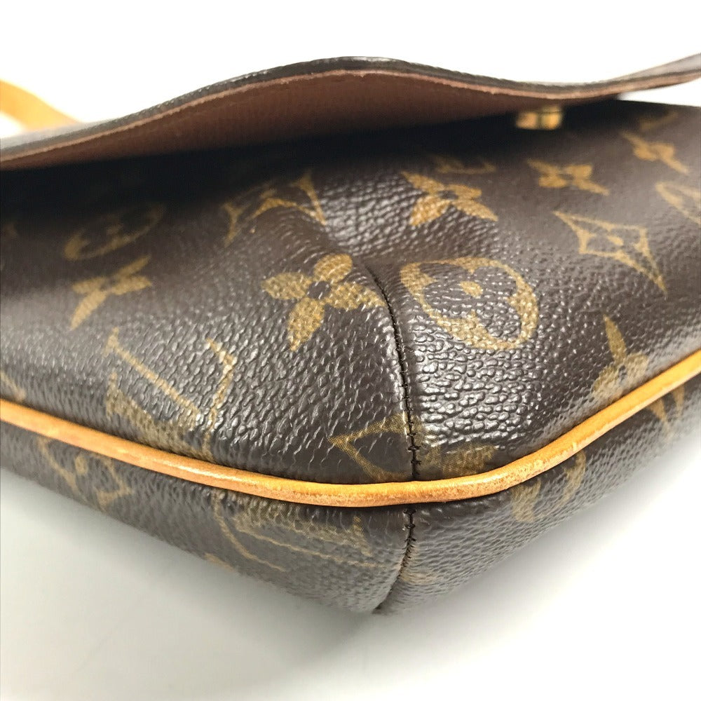 LOUIS VUITTON M51258 Monogram Mus Salsa Short Mus Salsa Shoulder bag with flap closure, Pochette Shoulder Bag MonogramCanvas Brown Used