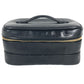 CHANEL CC CC Mark logo vintage Picorole vanity bag Makeup box Hand Bag Leather Black Used