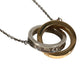 TIFFANY&Co. Combination K18 Gold 18K 1837 Interlocking Circle Necklace 9 Accessory Jewelry Necklace YG750 / SV925 Silver/Gold Used
