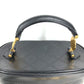 VERSACE vintage Sunburst Logo Vanity Bag Crossbody bag, handbag, fringe, tassel Shoulder Bag Leather Black/Gold Used