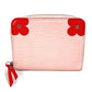 LOUIS VUITTON M62971 Epi Zippy Coin Purse Blooming Corner Compact Wallet Wallet Coin Purse Round Zipper Coin Case Epi Leather Ladies Rose Ballerine/Coquelicot Pink