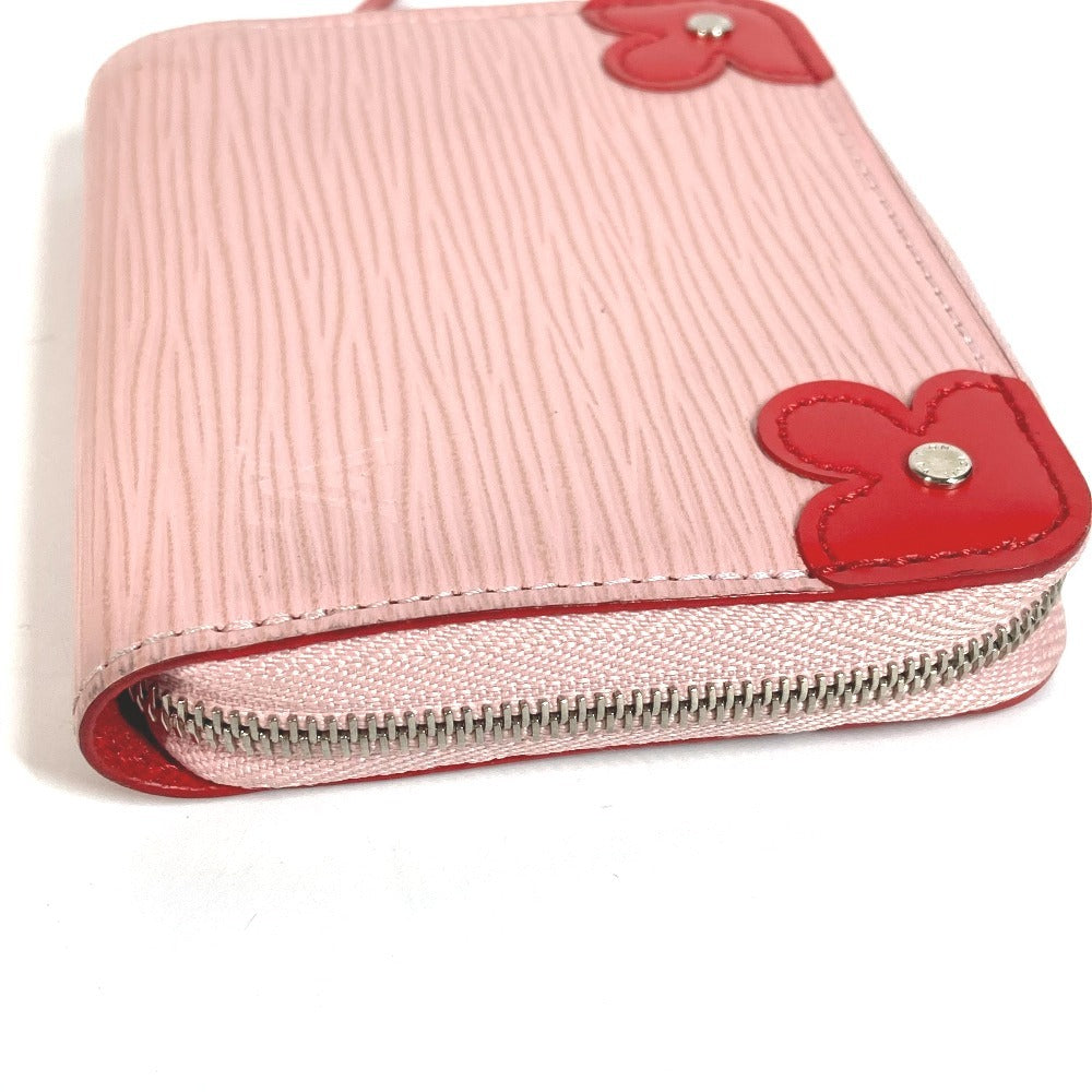 LOUIS VUITTON M62971 Epi Zippy Coin Purse Blooming Corner Compact Wallet Wallet Coin Purse Round Zipper Coin Case Epi Leather Ladies Rose Ballerine/Coquelicot Pink