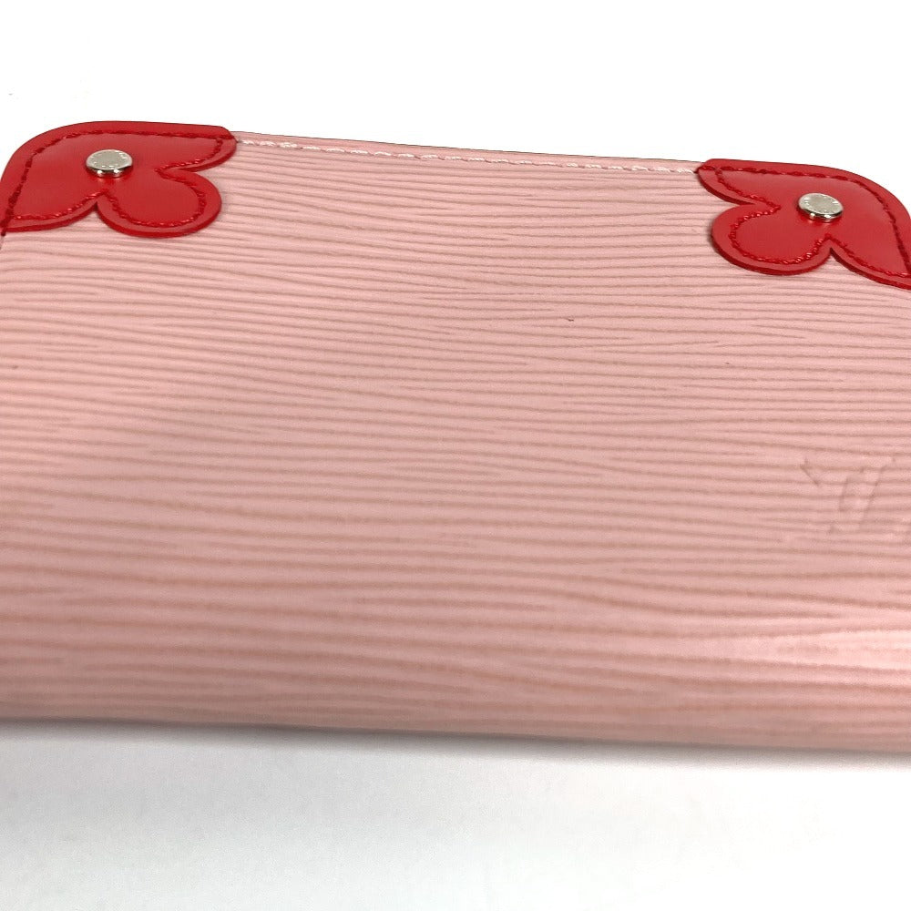 LOUIS VUITTON M62971 Epi Zippy Coin Purse Blooming Corner Compact Wallet Wallet Coin Purse Round Zipper Coin Case Epi Leather Ladies Rose Ballerine/Coquelicot Pink