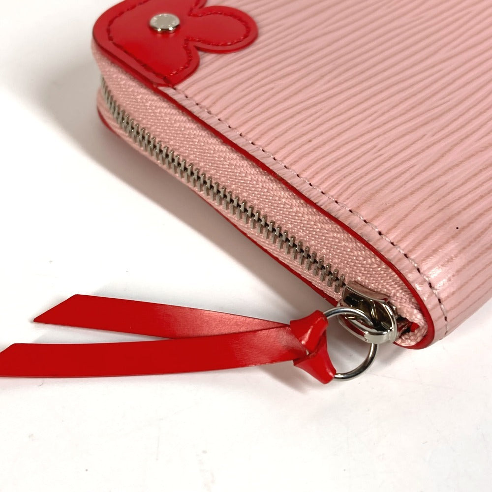LOUIS VUITTON M62971 Epi Zippy Coin Purse Blooming Corner Compact Wallet Wallet Coin Purse Round Zipper Coin Case Epi Leather Ladies Rose Ballerine/Coquelicot Pink