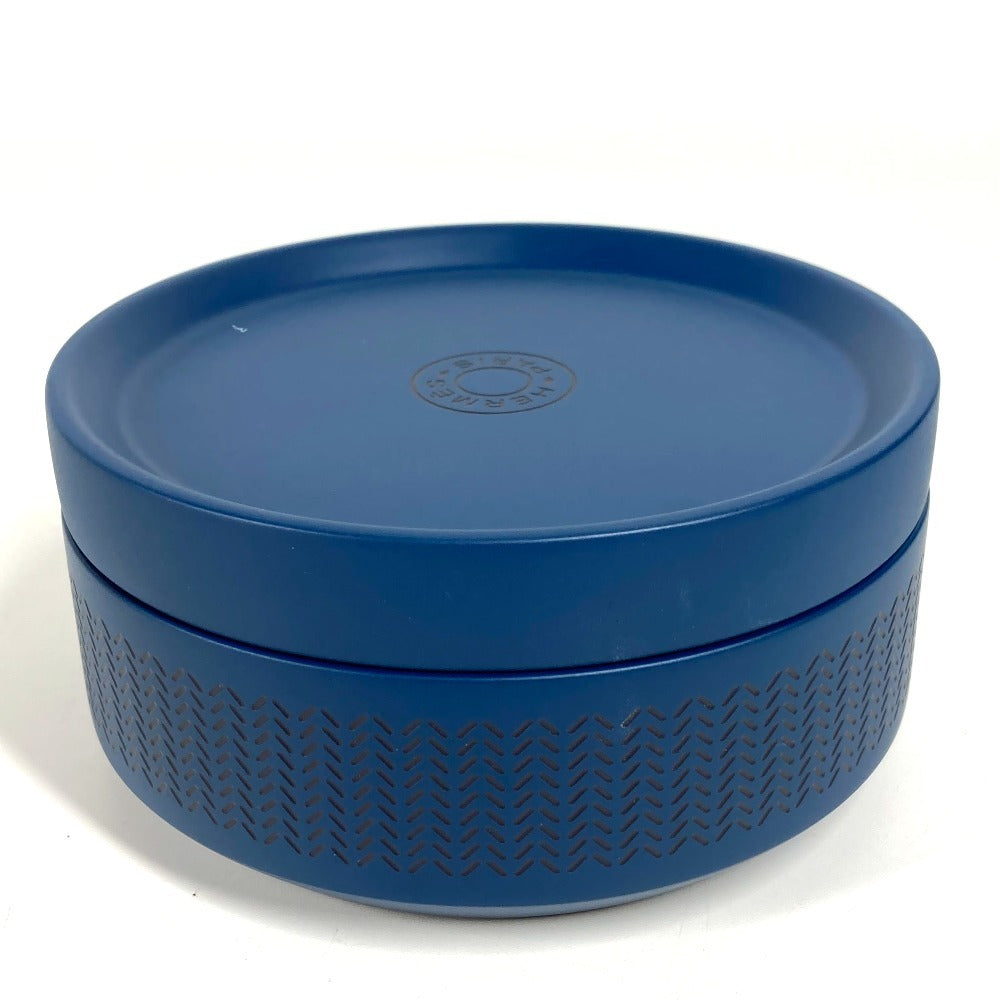 HERMES Boudoir PM Boudoir PM Miscellaneous Lacquer Interior Object Figurine Box Accessory Case Wood Unisex Navy