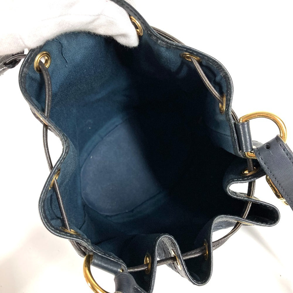 LOUIS VUITTON M92687 Monogram Mini Noelie Bag Bolso de hombro Bolso de hombro con cordón Monogram Mini Canvas Mujer Azul marino