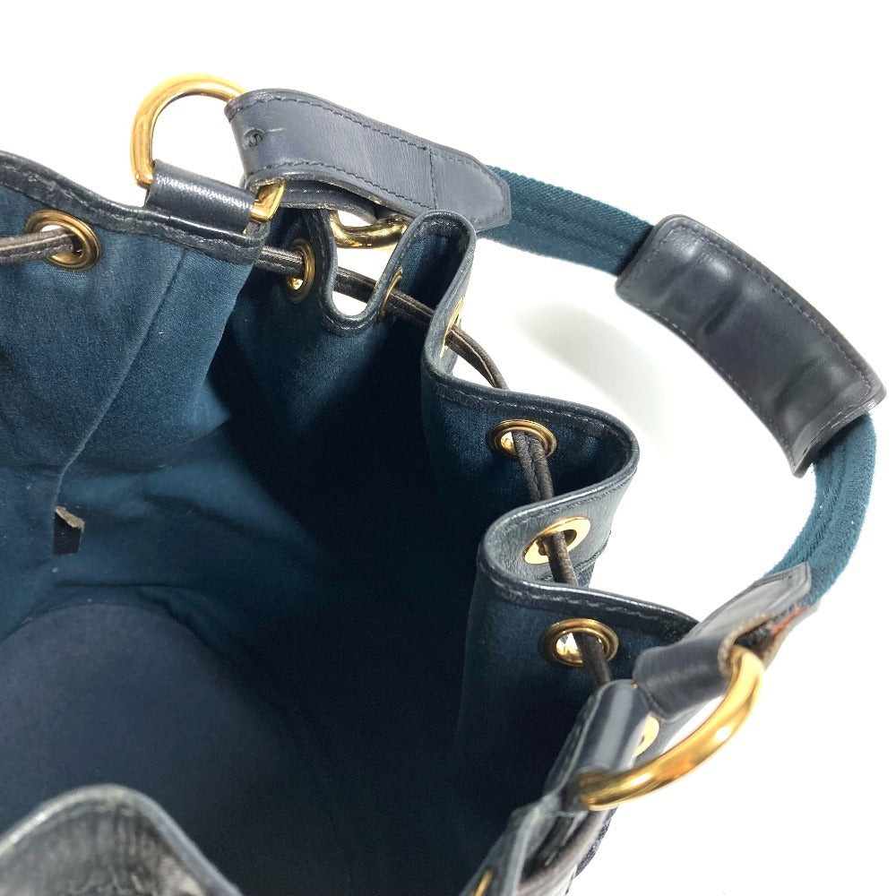 LOUIS VUITTON M92687 Monogram Mini Noelie Bag Bolso de hombro Bolso de hombro con cordón Monogram Mini Canvas Mujer Azul marino