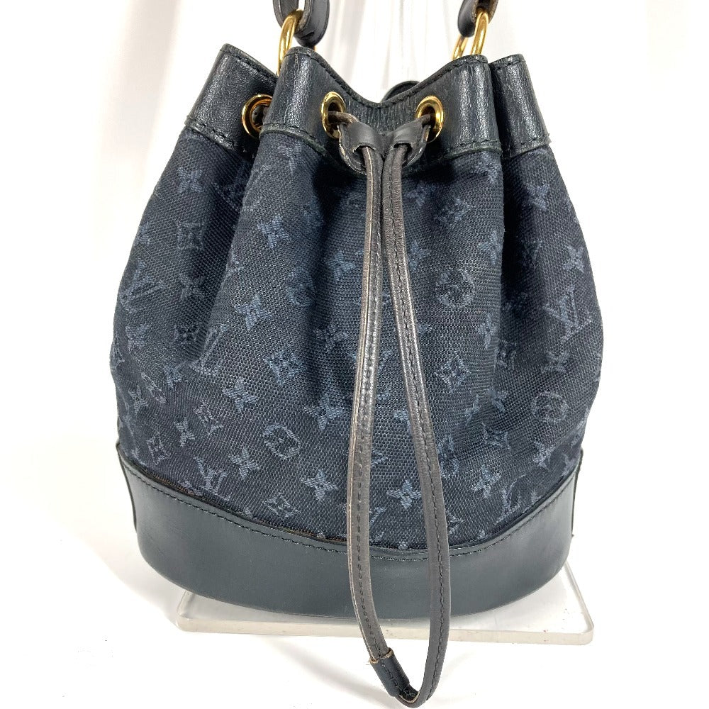 LOUIS VUITTON M92687 Monogram Mini Noelie Bag Bolso de hombro Bolso de hombro con cordón Monogram Mini Canvas Mujer Azul marino