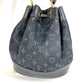 LOUIS VUITTON M92687 Monogram Mini Noelie Bag Bolso de hombro Bolso de hombro con cordón Monogram Mini Canvas Mujer Azul marino