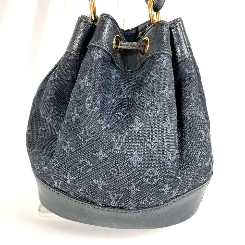LOUIS VUITTON M92687 Monogram Mini Noelie Bag Bolso de hombro Bolso de hombro con cordón Monogram Mini Canvas Mujer Azul marino