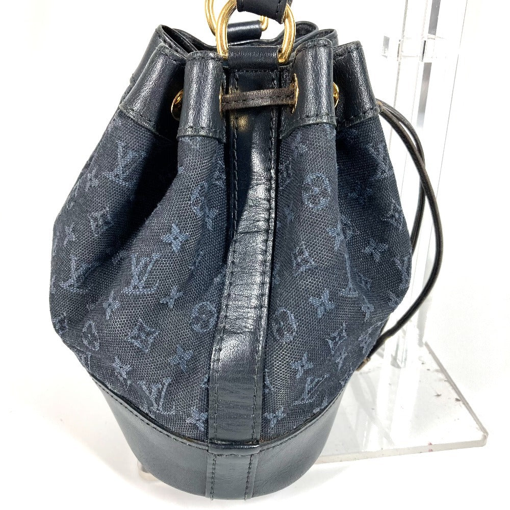 LOUIS VUITTON M92687 Monogram Mini Noelie Bag Bolso de hombro Bolso de hombro con cordón Monogram Mini Canvas Mujer Azul marino