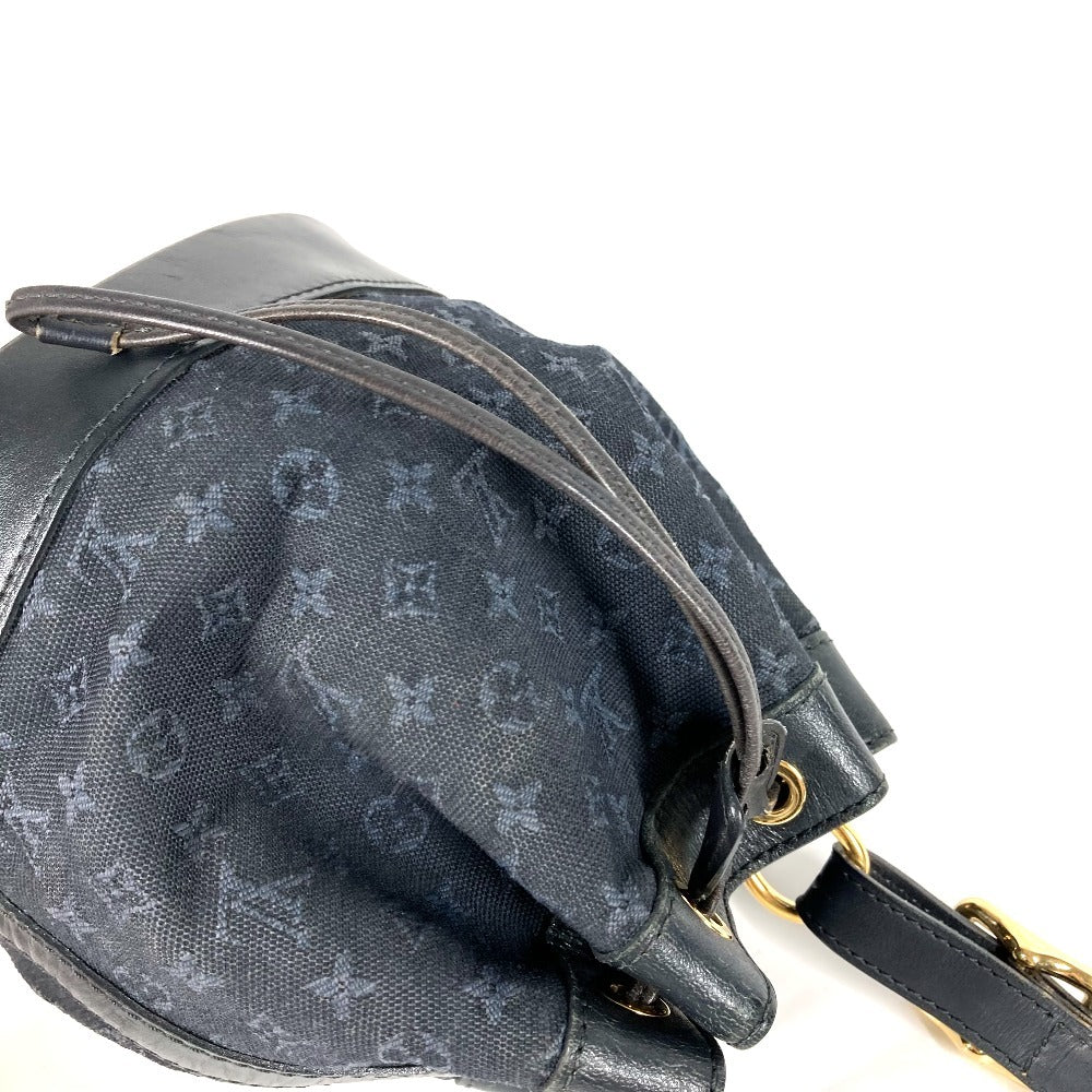 LOUIS VUITTON M92687 Monogram Mini Noelie Bag Bolso de hombro Bolso de hombro con cordón Monogram Mini Canvas Mujer Azul marino