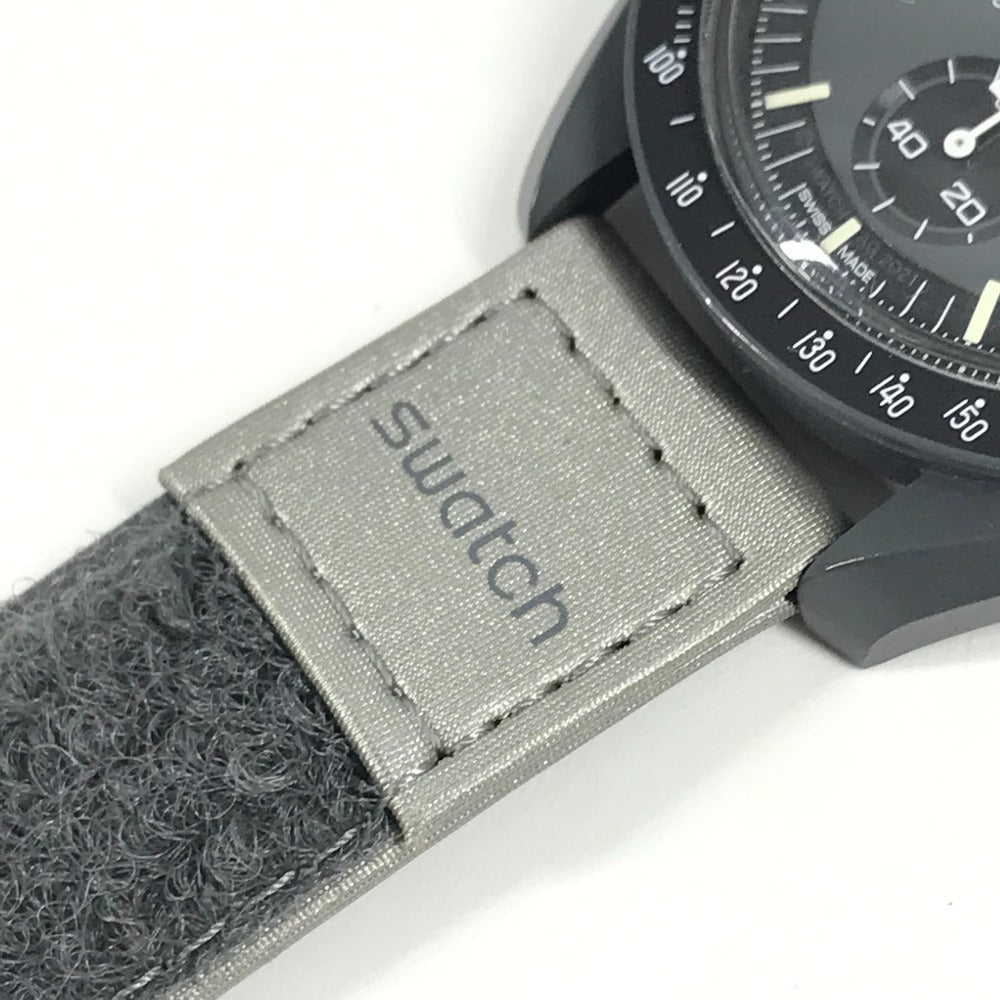 Swatch SO33A100 OMEGA オメガ コラボ ミッショントゥマーキュリー ムーンスウォッチ メンズウォッチ 彗星 ウォッチ 腕時計 セラミック メンズ ブラック