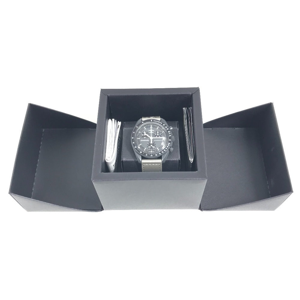 Swatch SO33A100 OMEGA オメガ コラボ ミッショントゥマーキュリー ムーンスウォッチ メンズウォッチ 彗星 ウォッチ 腕時計 セラミック メンズ ブラック