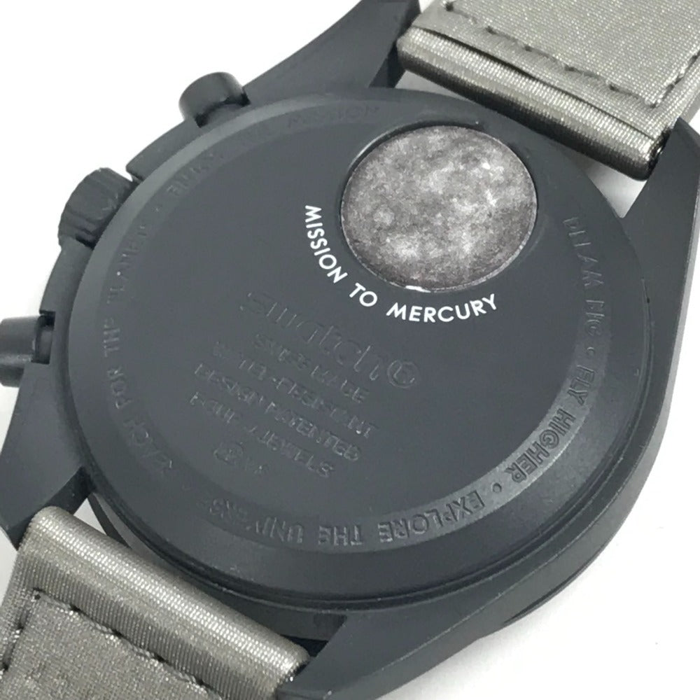 Swatch SO33A100 OMEGA オメガ コラボ ミッショントゥマーキュリー ムーンスウォッチ メンズウォッチ 彗星 ウォッチ 腕時計 セラミック メンズ ブラック