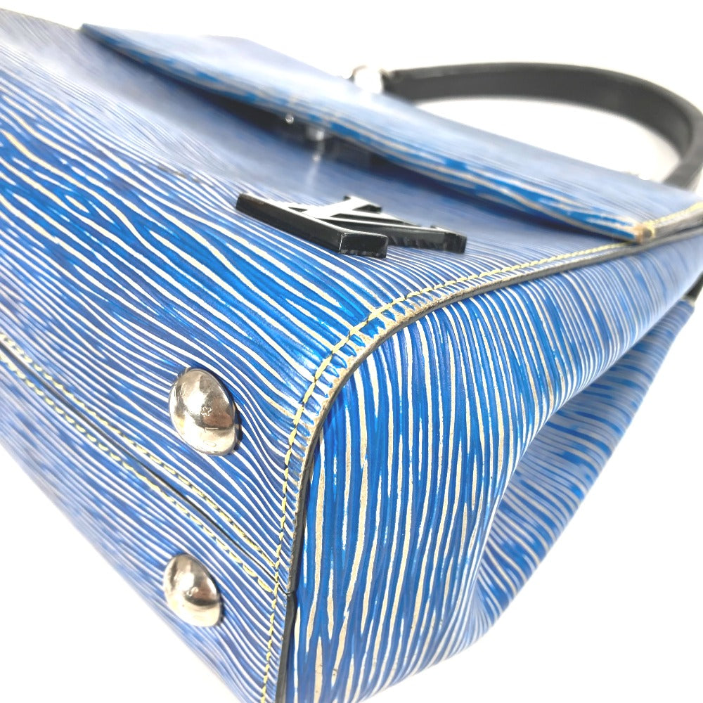 LOUIS VUITTON M51392 Epi Denim Cluny BB 2-Way Bag, Shoulder Bag, Crossbody Bag, Flap Handbag, Epi Leather, Women's, Blue