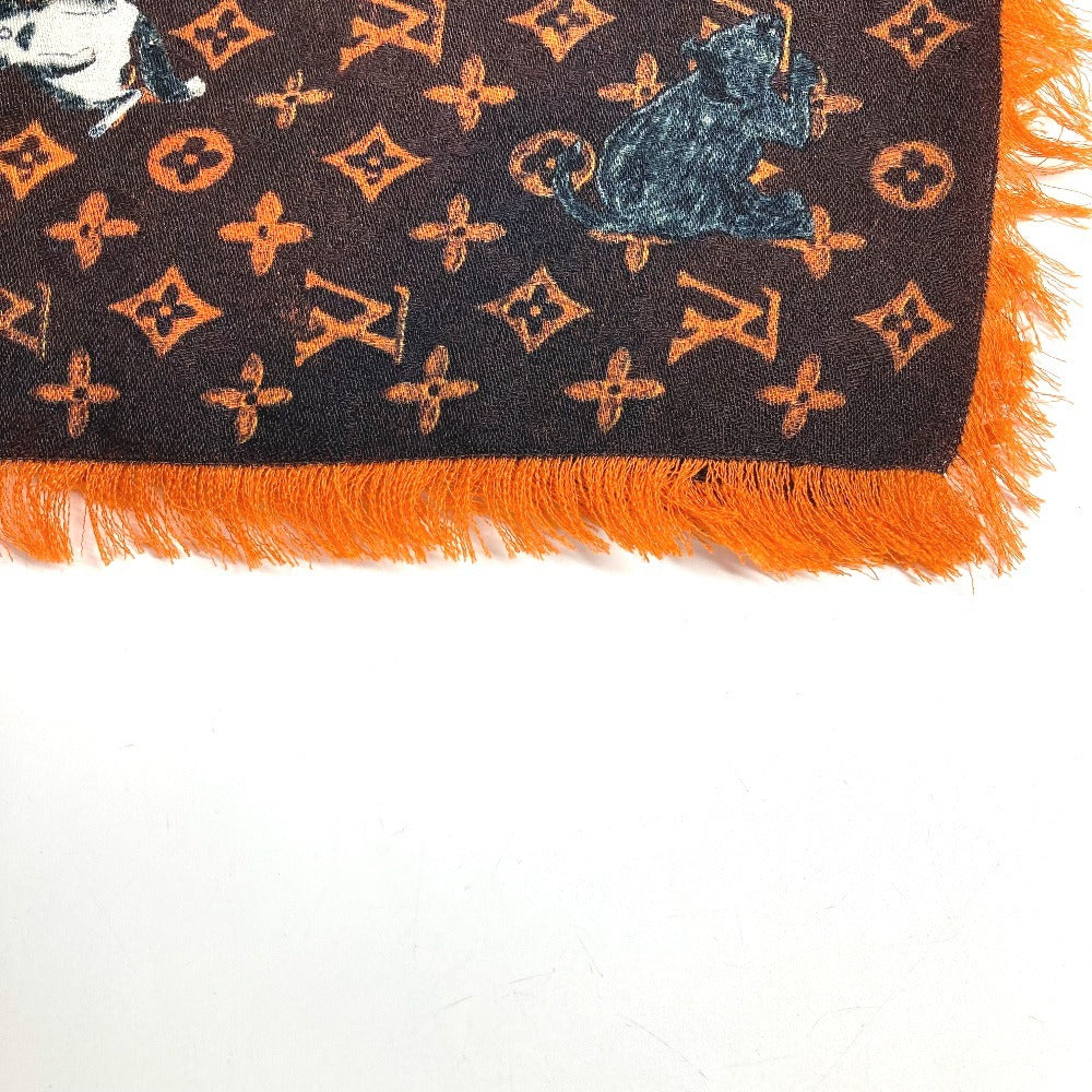 LOUIS VUITTON MP2265 大判 スカーフ エトール キャットグラム ネコ 猫