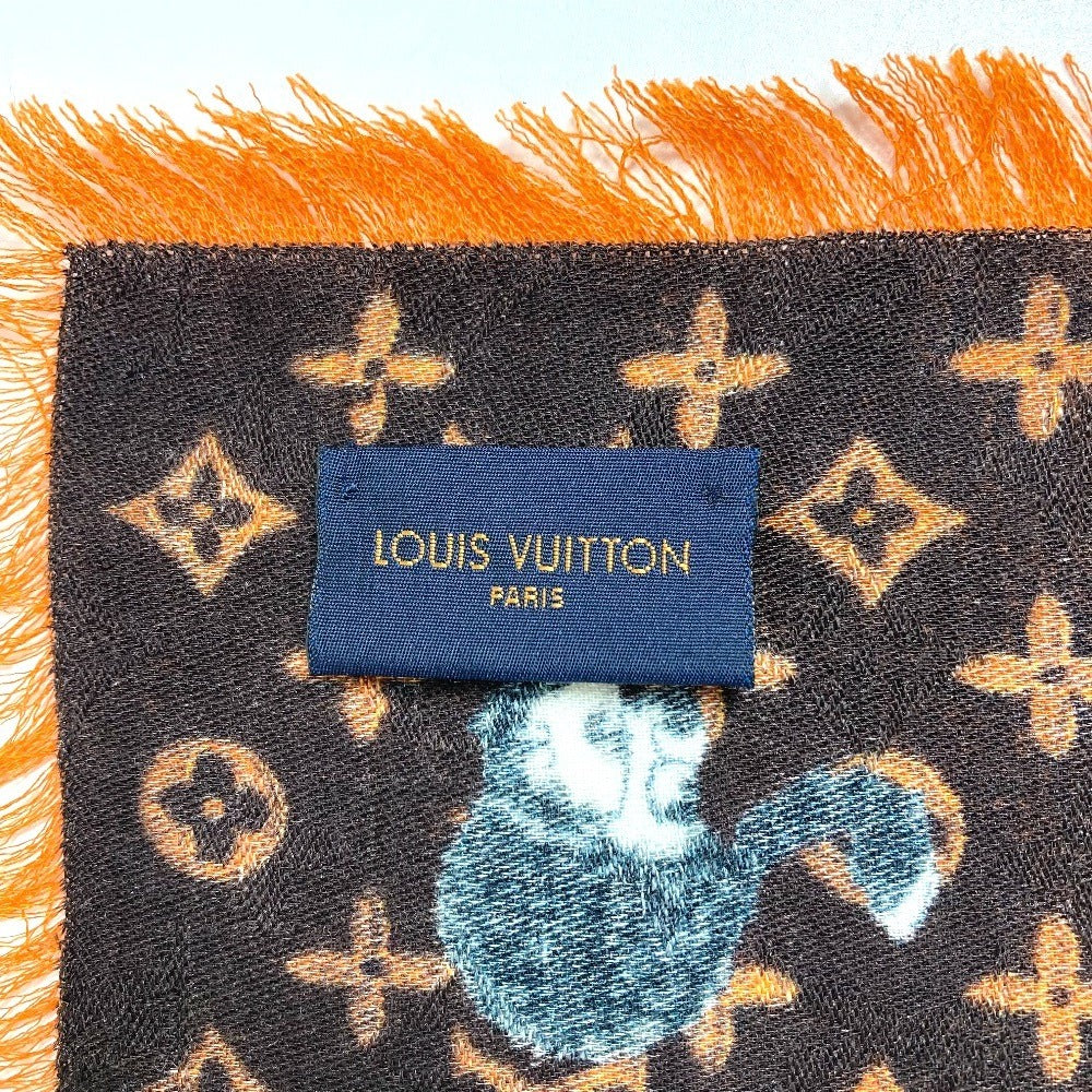 LOUIS VUITTON ショール スカーフ ルイヴィトンエトールモノグラムコットンシルクスカーフ