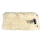CHANEL Vintage CC Coco Mark Logo Fur Rabbit Bangle Bracelet, Unisex, Black