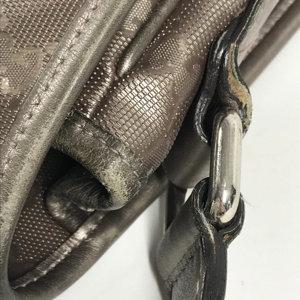 GUCCI 201732 GG Imprime Logo Flap Messenger Bag, Crossbody Shoulder Bag, GG Imprime, Unisex, Metallic