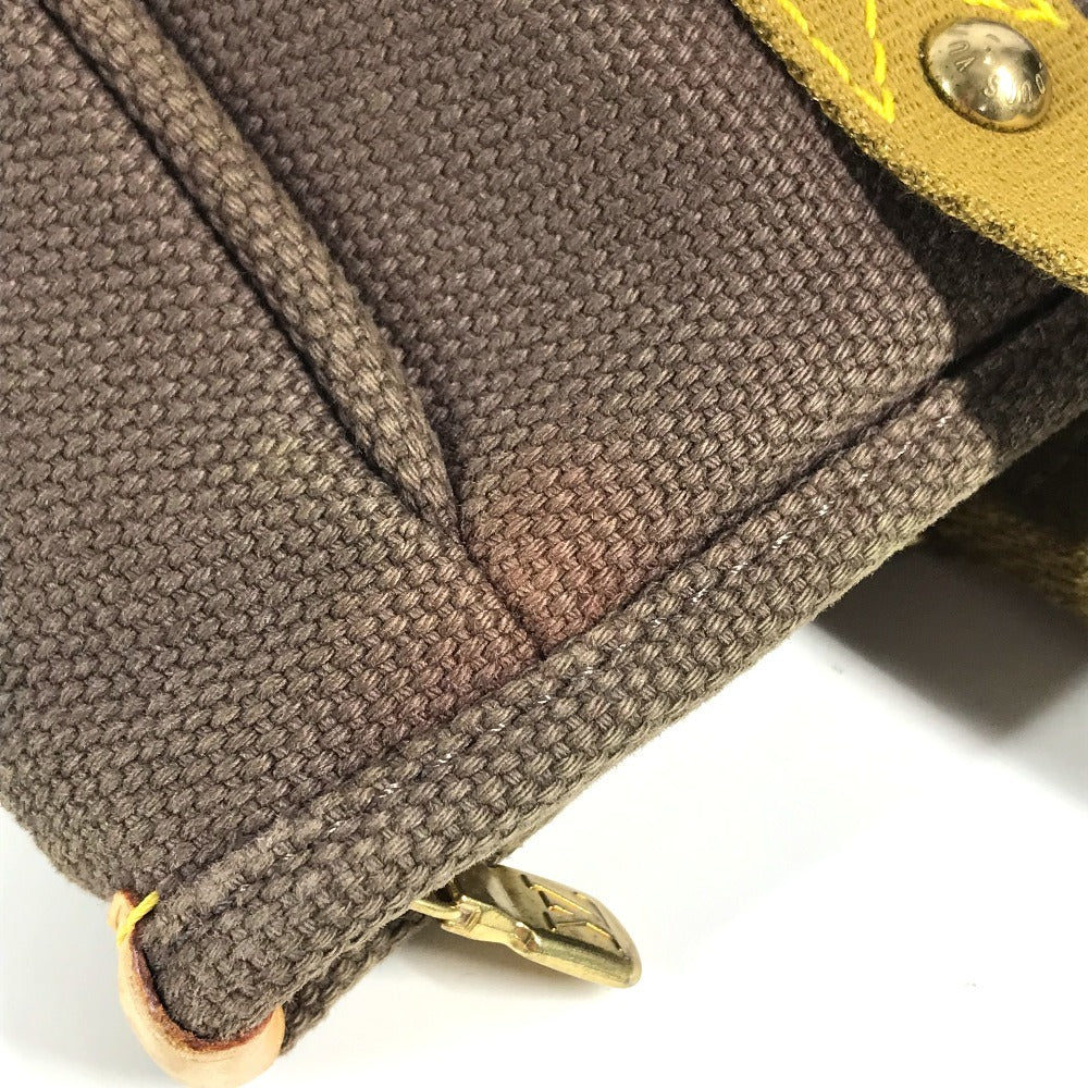 LOUIS VUITTON M40086 Antigua Cabas MM Cabas MM Tote Bag, Shoulder Bag, Leather/Canvas, Unisex, Blanc/Brown