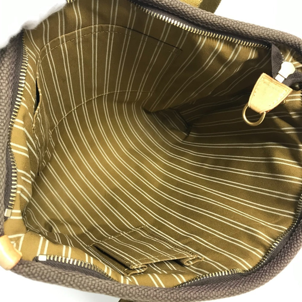 LOUIS VUITTON M40086 Antigua Cabas MM Cabas MM Tote Bag, Shoulder Bag, Leather/Canvas, Unisex, Blanc/Brown