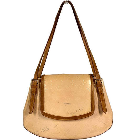 LOUIS VUITTON M91284 モノグラムヴェルニ ビスケインベイGM ビスケインベイ GM 肩掛け カバン トートバッグ フラップ ショルダーバッグ モノグラムヴェルニキャンバス ユニセックス マシュマロピンク ピンク