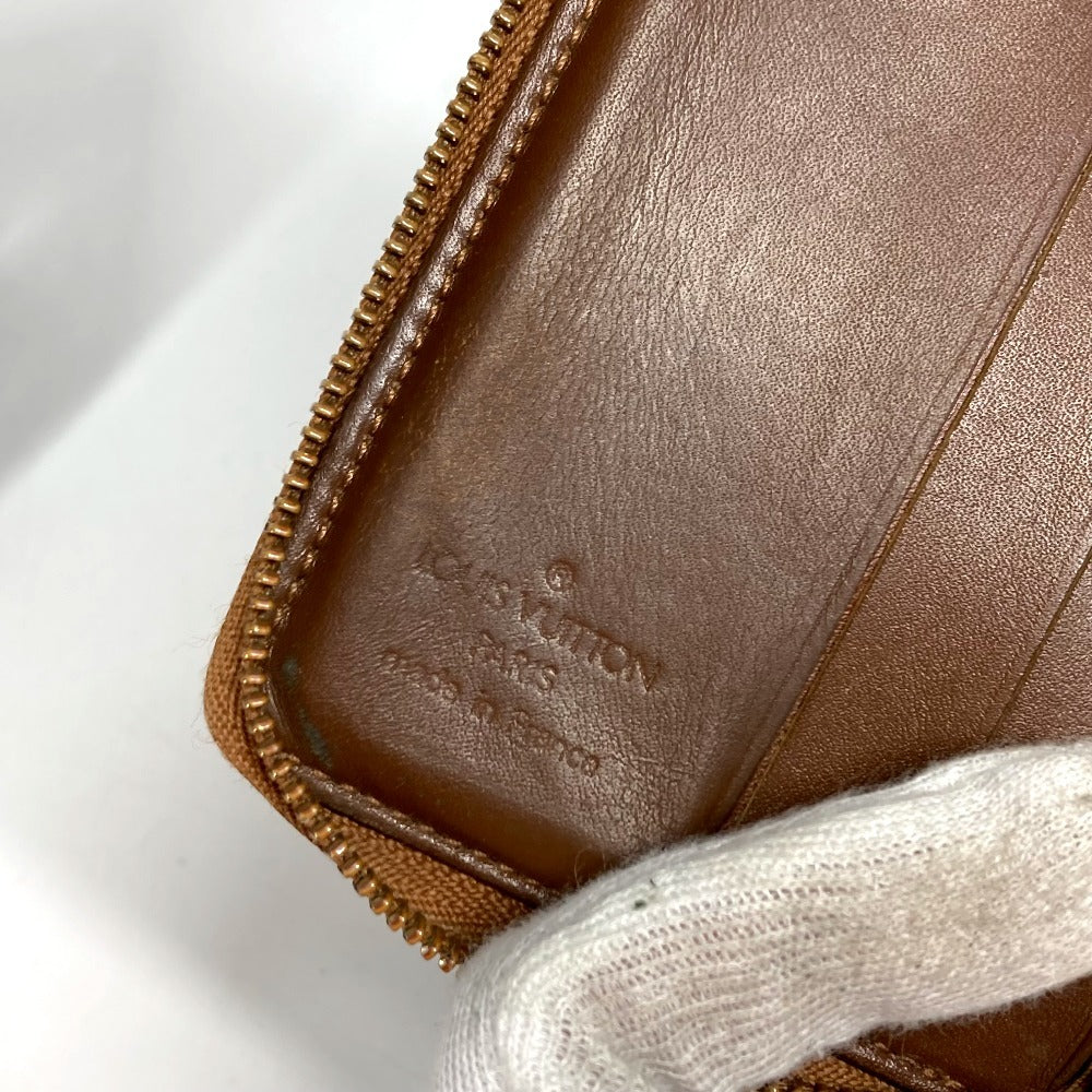 LOUIS VUITTON M91152 モノグラムヴェルニ ブルーム コンパクトウォレット ラウンドファスナー 2つ折り財布 モノグラムヴェルニキャンバス ユニセックス ブロンズ ブラウン
