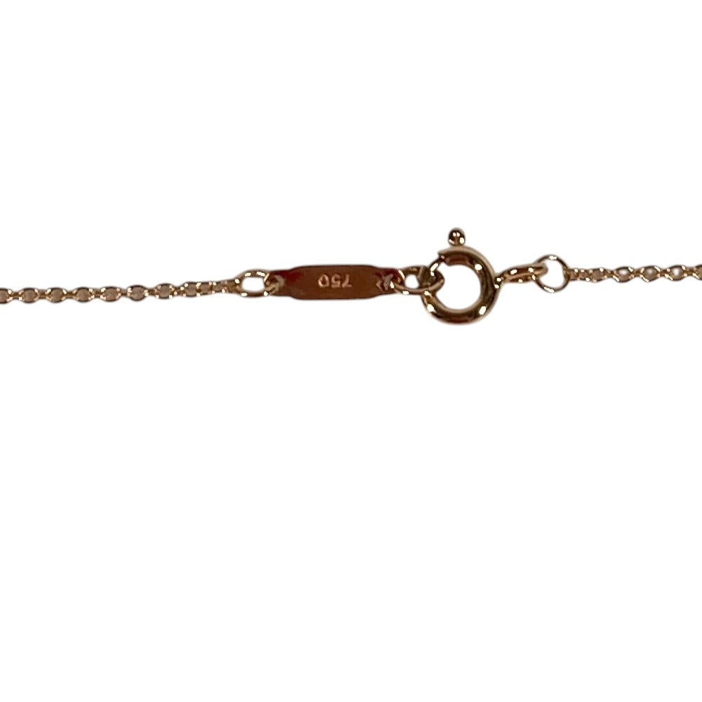 TIFFANY&Co. K18 18K Gold Oval Key Necklace Key Accessory Jewelry Chain Necklace Au750 Women's Pink Gold