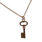 TIFFANY&Co. K18 18K Gold Oval Key Necklace Key Accessory Jewelry Chain Necklace Au750 Women's Pink Gold