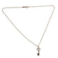 TIFFANY&Co. K18 18K Gold Oval Key Necklace Key Accessory Jewelry Chain Necklace Au750 Women's Pink Gold
