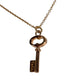 TIFFANY&Co. K18 18K Gold Oval Key Necklace Key Accessory Jewelry Chain Necklace Au750 Women's Pink Gold