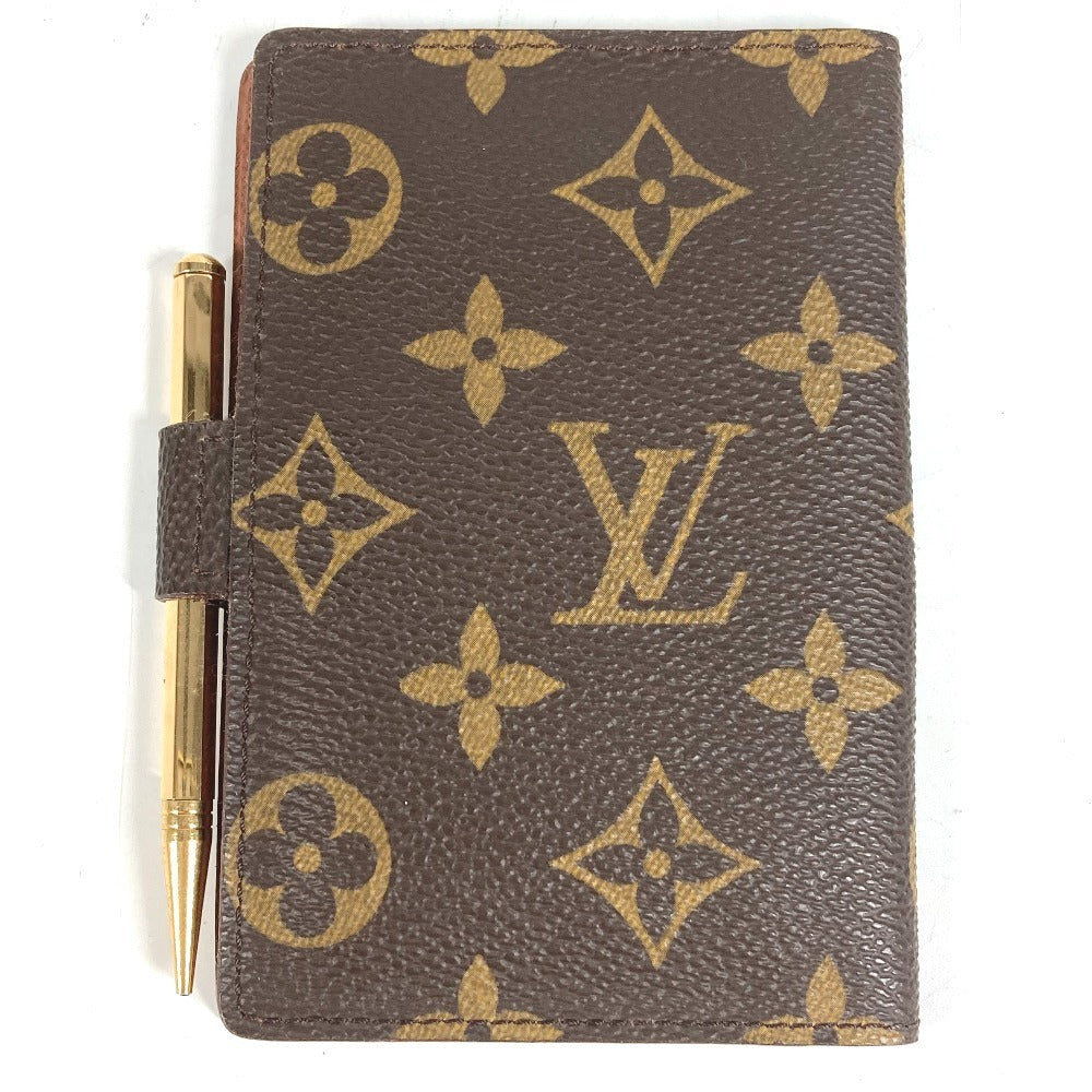 LOUIS VUITTON R20007 モノグラム アジェンダミニ アジェンダ ミニ メモ帳 ステーショナリー ミニ 鉛筆付き 手帳カバー モノグラムキャンバス ユニセックス ブラウン