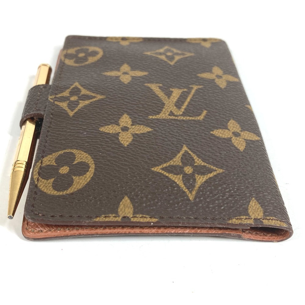 LOUIS VUITTON R20007 モノグラム アジェンダミニ アジェンダ ミニ メモ帳 ステーショナリー ミニ 鉛筆付き 手帳カバー モノグラムキャンバス ユニセックス ブラウン