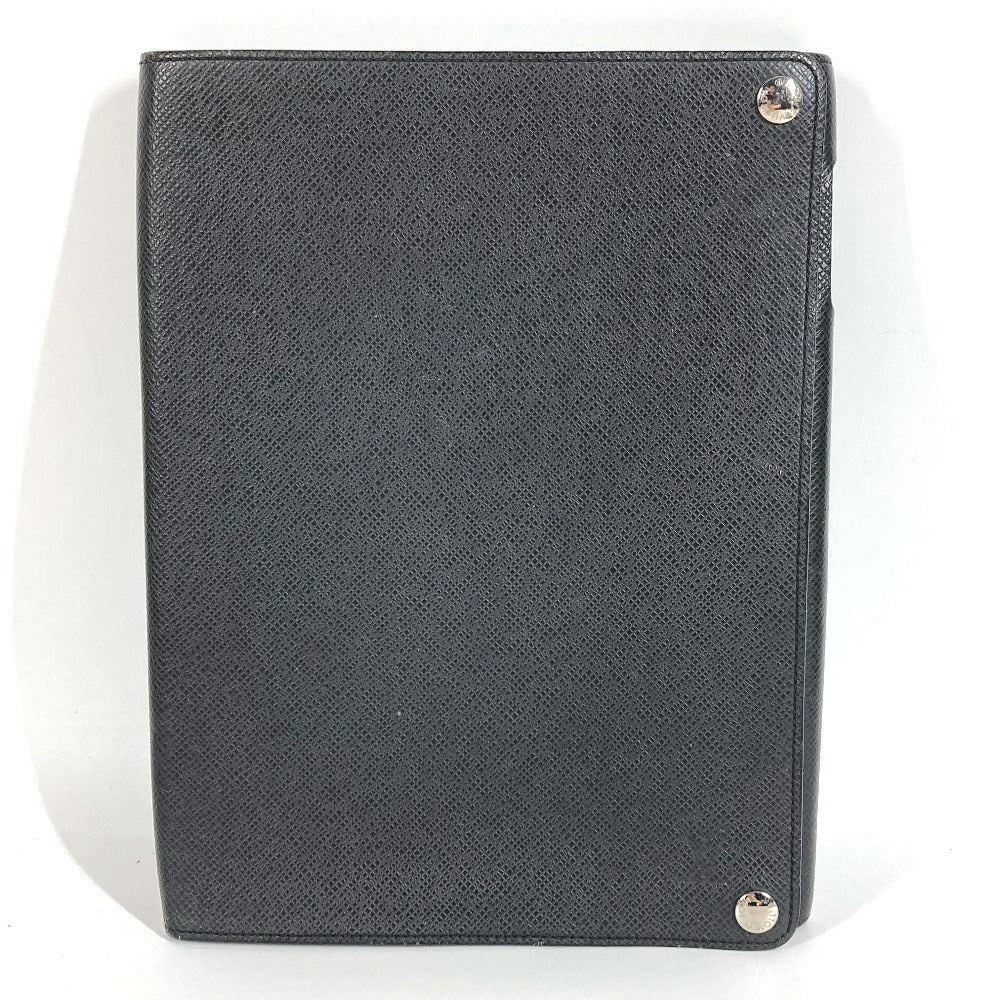 LOUIS VUITTON M93804 Taiga Etui iPad Case iPad Tablet Case Cover iPad Case Taiga Leather Unisex Ardoise Black