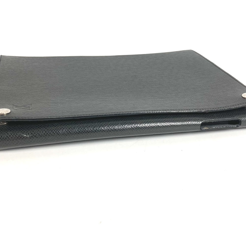 LOUIS VUITTON M93804 Taiga Etui iPad Case iPad Tablet Case Cover iPad Case Taiga Leather Unisex Ardoise Black