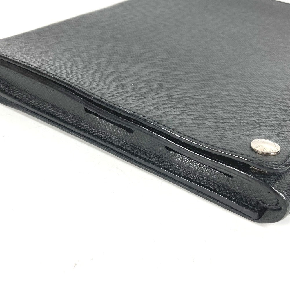 LOUIS VUITTON M93804 Taiga Etui iPad Case iPad Tablet Case Cover iPad Case Taiga Leather Unisex Ardoise Black