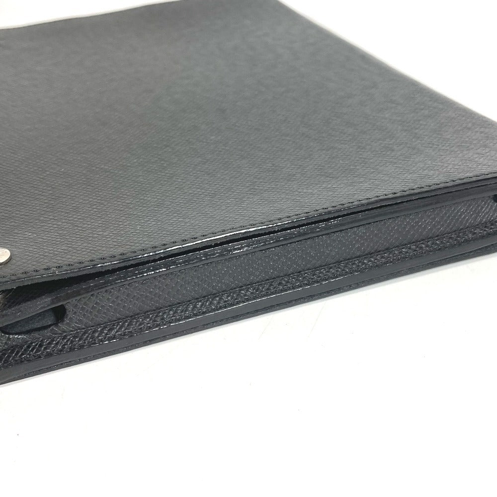 LOUIS VUITTON M93804 Taiga Etui iPad Case iPad Tablet Case Cover iPad Case Taiga Leather Unisex Ardoise Black