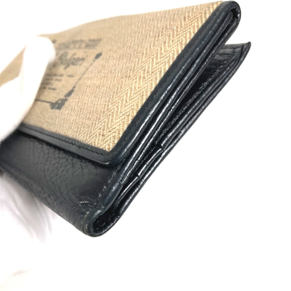 BVLGARI Flap S.bulgari Logo Long Wallet Flap Long Wallet PVC/Leather Unisex Beige