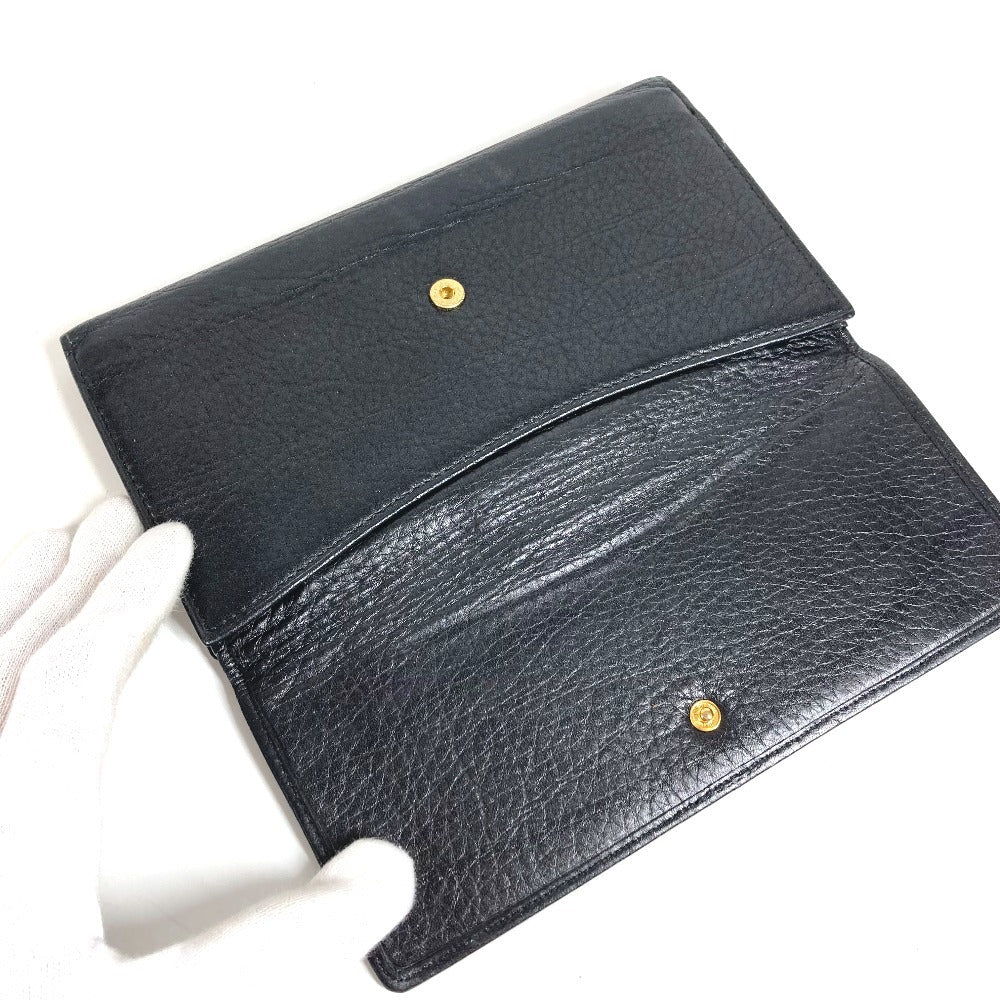 BVLGARI Flap S.bulgari Logo Long Wallet Flap Long Wallet PVC/Leather Unisex Beige