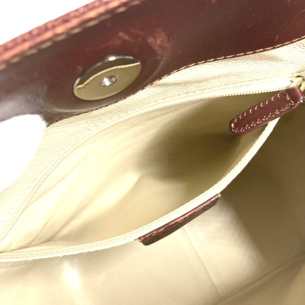 BVLGARI ブルガリブルガリロゴ ハンドバッグ 肩掛け カバン ショルダーバッグ レザー レディース