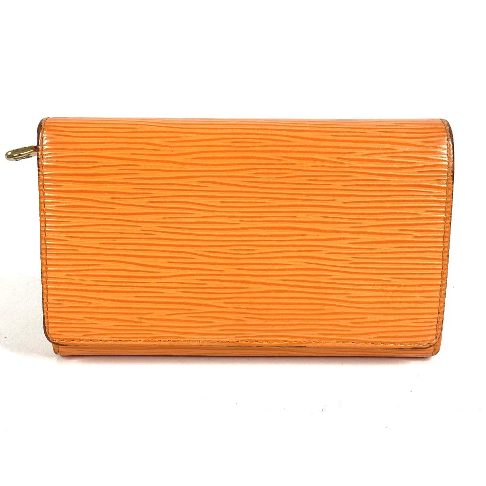 LOUIS VUITTON M6350H エピ ポルトフォイユ トレゾール コンパクト コンパクトウォレット 2つ折り財布 エピレザー ユニセックス マンダリン オレンジ