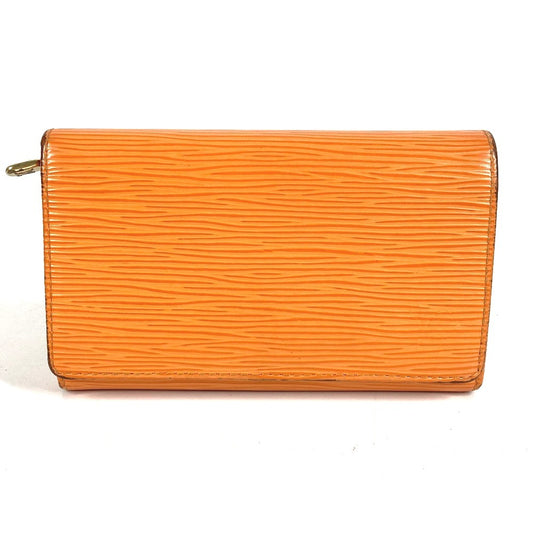 LOUIS VUITTON M6350H エピ ポルトフォイユ トレゾール コンパクト コンパクトウォレット 2つ折り財布 エピレザー ユニセックス マンダリン オレンジ