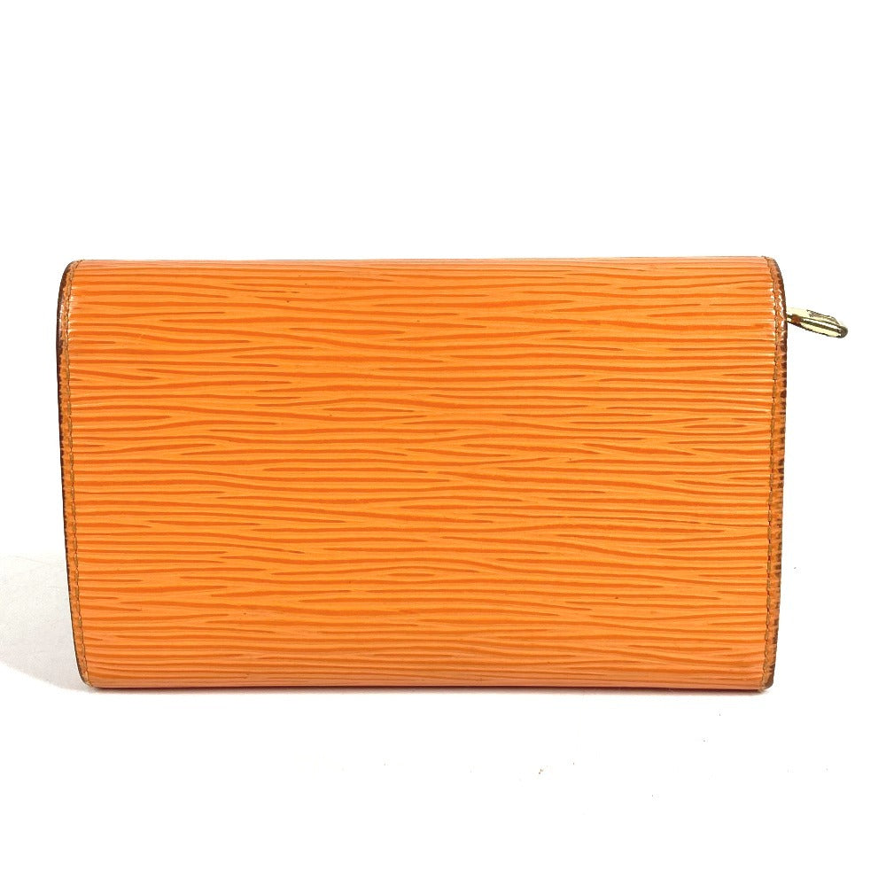 LOUIS VUITTON M6350H エピ ポルトフォイユ トレゾール コンパクト コンパクトウォレット 2つ折り財布 エピレザー ユニセックス マンダリン オレンジ
