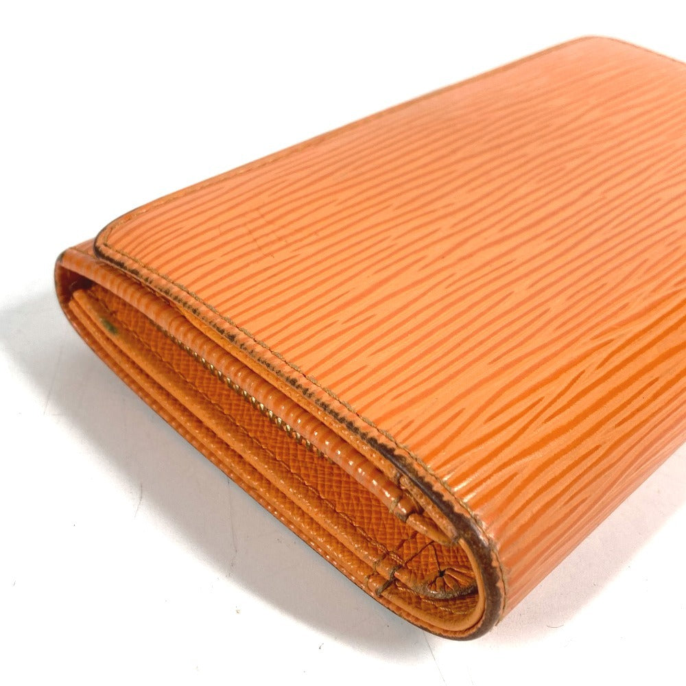 LOUIS VUITTON M6350H エピ ポルトフォイユ トレゾール コンパクト コンパクトウォレット 2つ折り財布 エピレザー ユニセックス マンダリン オレンジ